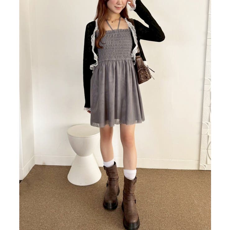 【one after another】肩リボンシャーリングビスチェ | NICE CLAUP / OLIVE des OLIVE　OUTLET | 詳細画像6 