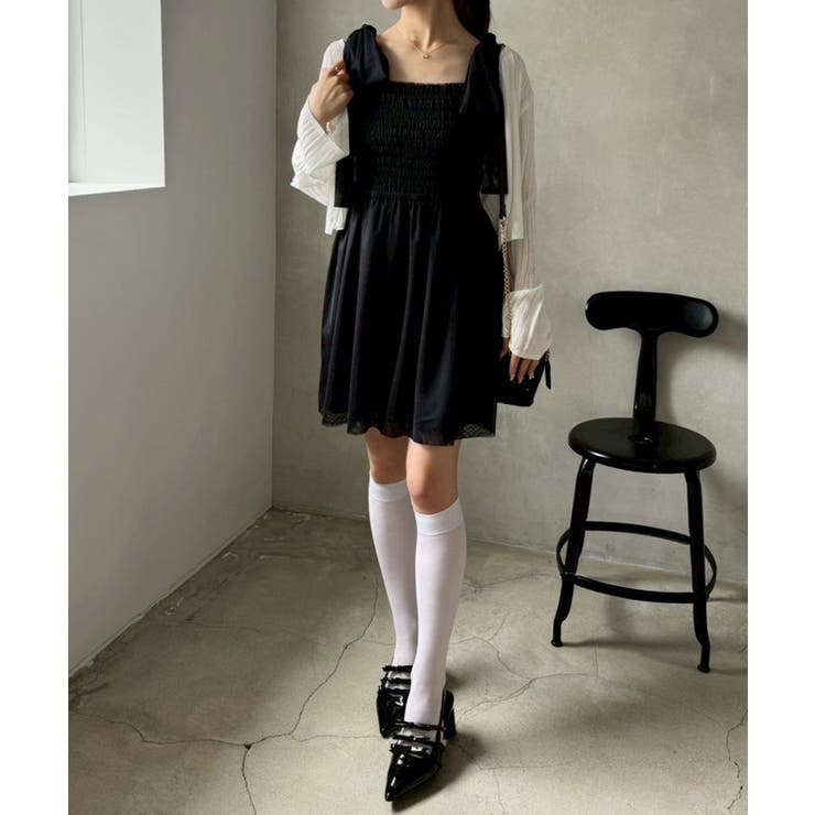 【one after another】肩リボンシャーリングビスチェ | NICE CLAUP / OLIVE des OLIVE　OUTLET | 詳細画像17 