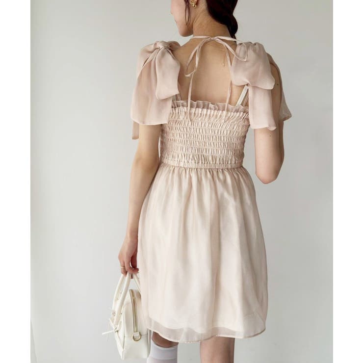 【one after another】肩リボンシャーリングビスチェ | NICE CLAUP / OLIVE des OLIVE　OUTLET | 詳細画像32 