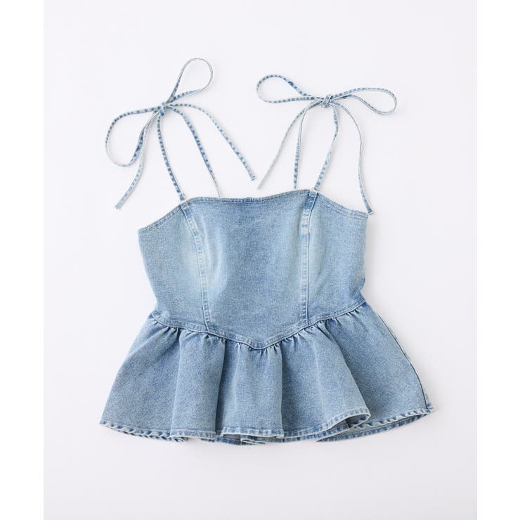 【one after another】【お揃いcollection】デニムビスチ… | NICE CLAUP / OLIVE des OLIVE　OUTLET | 詳細画像2 