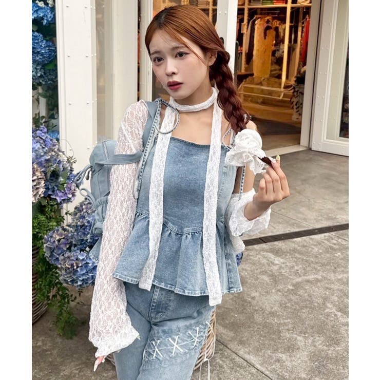 【one after another】【お揃いcollection】デニムビスチ… | NICE CLAUP / OLIVE des OLIVE　OUTLET | 詳細画像4 