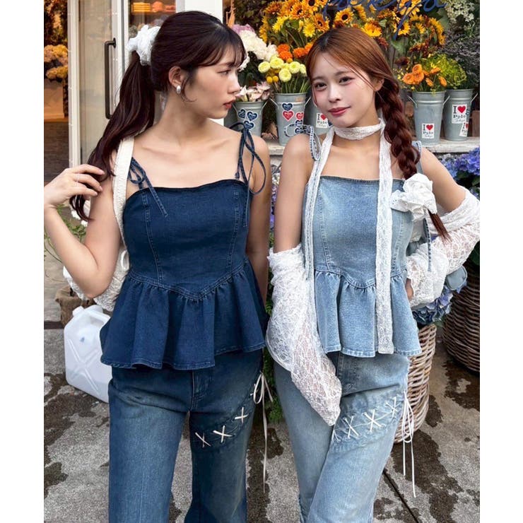 【one after another】【お揃いcollection】デニムビスチ… | NICE CLAUP / OLIVE des OLIVE　OUTLET | 詳細画像5 