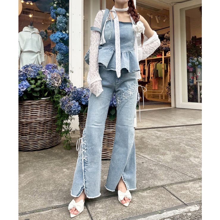 【one after another】【お揃いcollection】デニムビスチ… | NICE CLAUP / OLIVE des OLIVE　OUTLET | 詳細画像7 