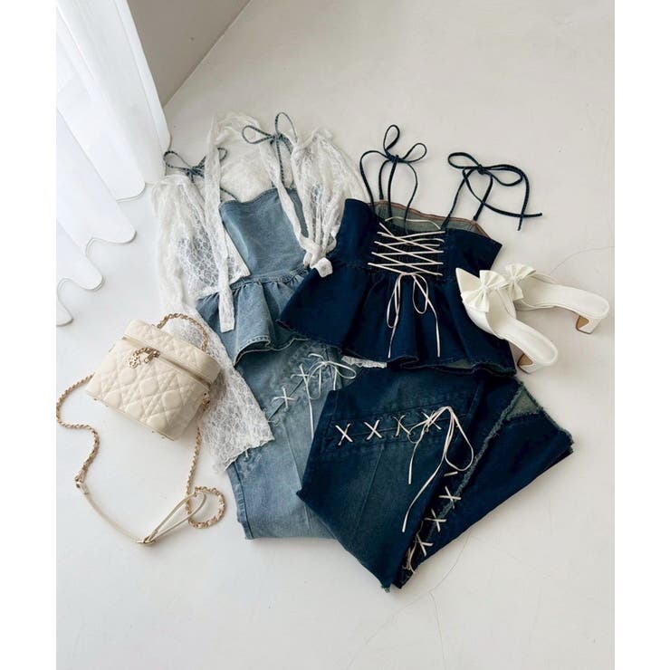 【one after another】【お揃いcollection】デニムビスチ… | NICE CLAUP / OLIVE des OLIVE　OUTLET | 詳細画像9 