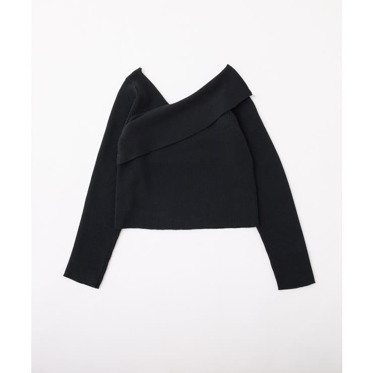 【one after another】韓国っぽアシンメトリーニット | NICE CLAUP / OLIVE des OLIVE　OUTLET | 詳細画像2 