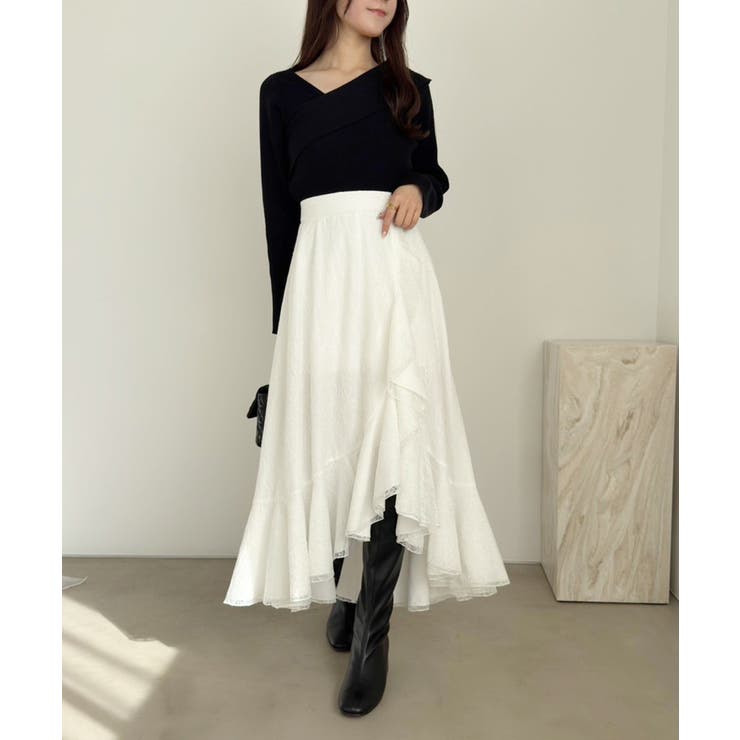 【one after another】韓国っぽアシンメトリーニット | NICE CLAUP / OLIVE des OLIVE　OUTLET | 詳細画像3 