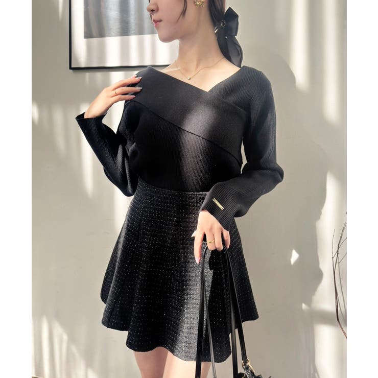 【one after another】韓国っぽアシンメトリーニット | NICE CLAUP / OLIVE des OLIVE　OUTLET | 詳細画像10 