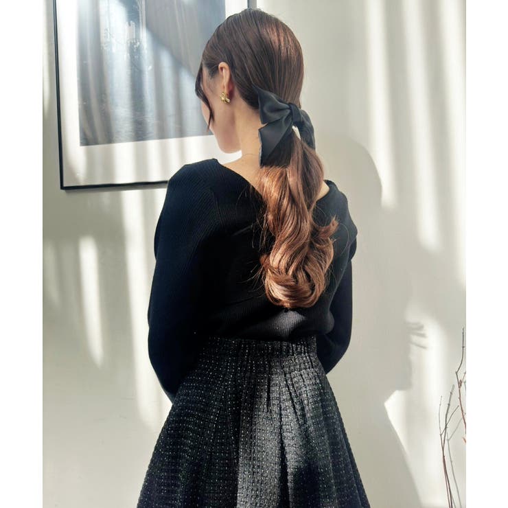 【one after another】韓国っぽアシンメトリーニット | NICE CLAUP / OLIVE des OLIVE　OUTLET | 詳細画像12 