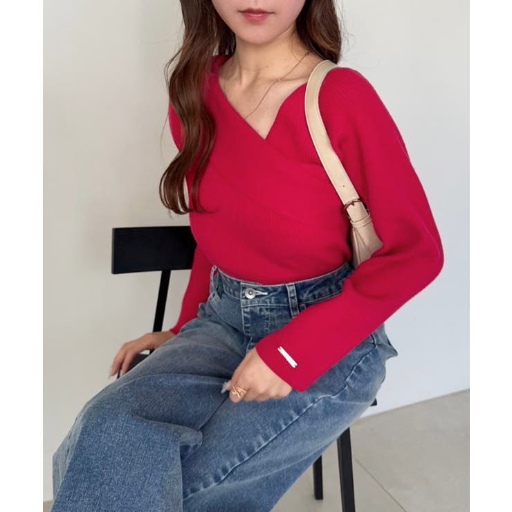 【one after another】韓国っぽアシンメトリーニット | NICE CLAUP / OLIVE des OLIVE　OUTLET | 詳細画像24 