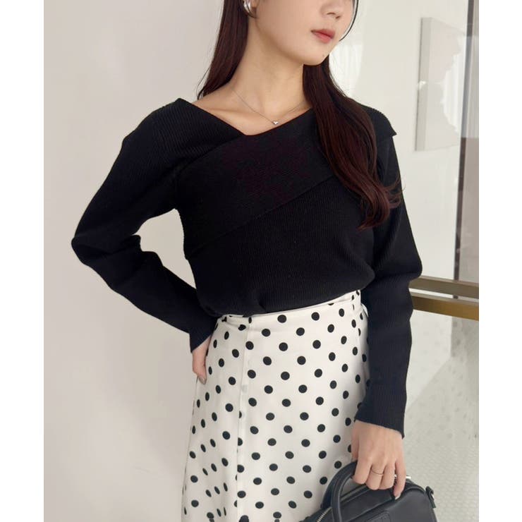 one after another】韓国っぽアシンメトリーニット[品番：NCLW0016983