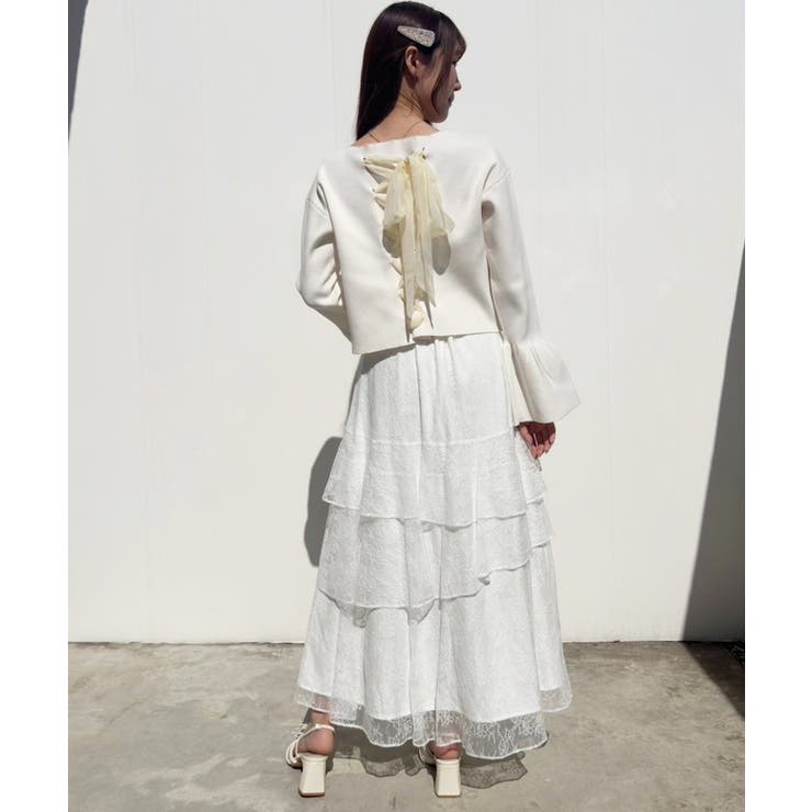 【one after another】バックリボンテレコトップス | NICE CLAUP / OLIVE des OLIVE　OUTLET | 詳細画像6 