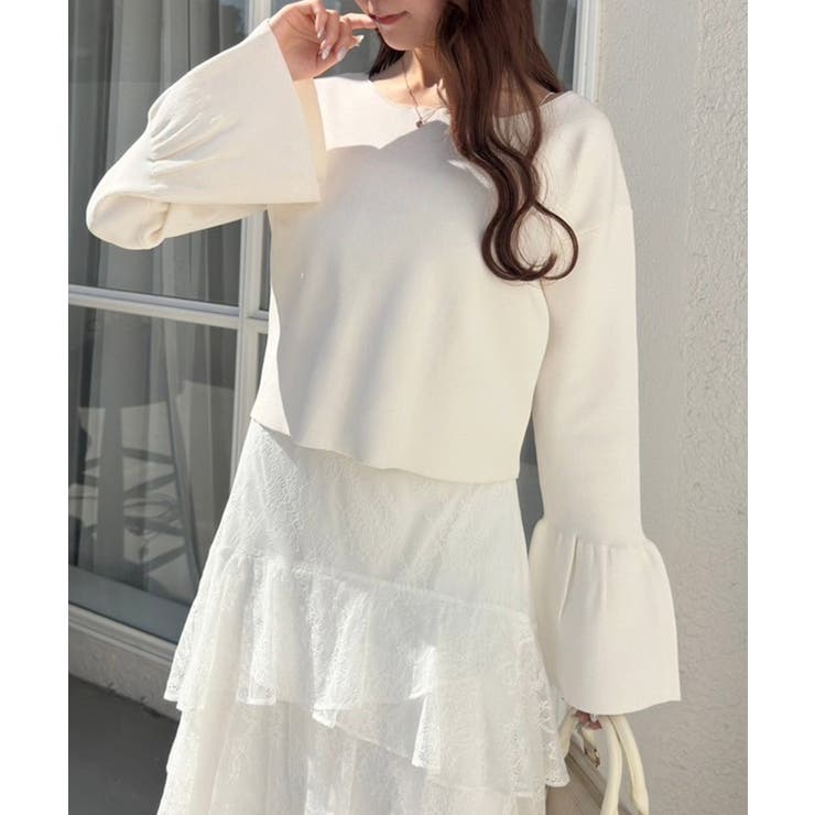 【one after another】バックリボンテレコトップス | NICE CLAUP / OLIVE des OLIVE　OUTLET | 詳細画像1 