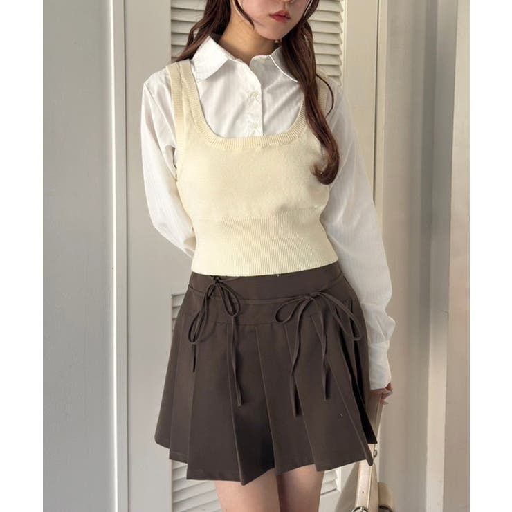 【one after another】ベストドッキングシャツ | NICE CLAUP / OLIVE des OLIVE　OUTLET | 詳細画像3 