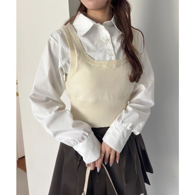 【one after another】ベストドッキングシャツ | NICE CLAUP / OLIVE des OLIVE　OUTLET | 詳細画像7 