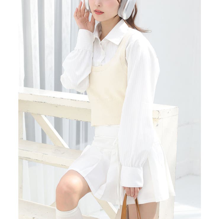 【one after another】ベストドッキングシャツ | NICE CLAUP / OLIVE des OLIVE　OUTLET | 詳細画像10 