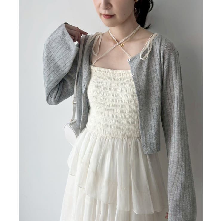 【one after another】ラメ混シアーカーデ | NICE CLAUP / OLIVE des OLIVE　OUTLET | 詳細画像6 