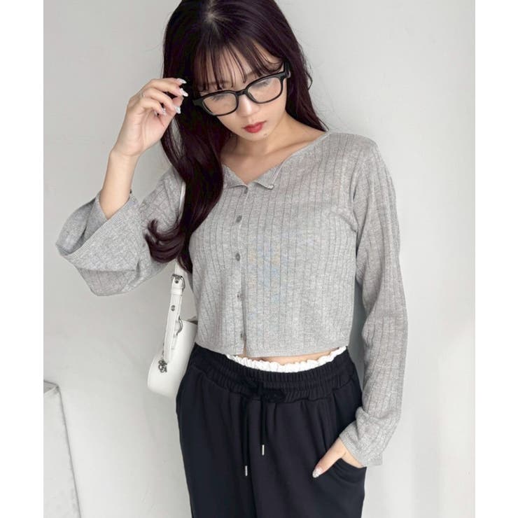 【one after another】ラメ混シアーカーデ | NICE CLAUP / OLIVE des OLIVE　OUTLET | 詳細画像9 