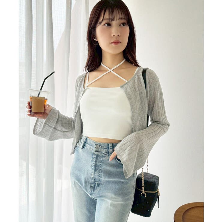 【one after another】ラメ混シアーカーデ | NICE CLAUP / OLIVE des OLIVE　OUTLET | 詳細画像12 