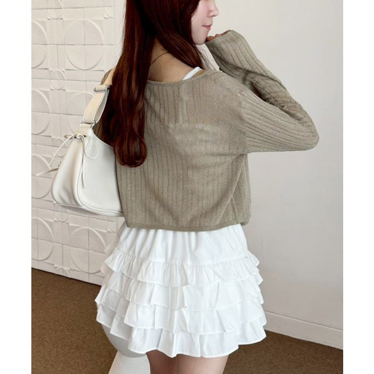 【one after another】ラメ混シアーカーデ | NICE CLAUP / OLIVE des OLIVE　OUTLET | 詳細画像25 