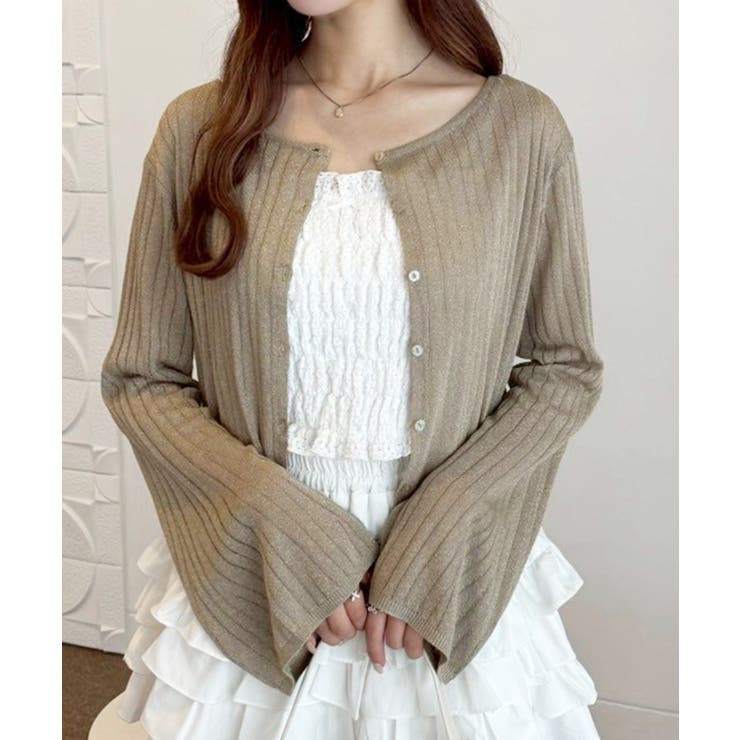 【one after another】ラメ混シアーカーデ | NICE CLAUP / OLIVE des OLIVE　OUTLET | 詳細画像26 