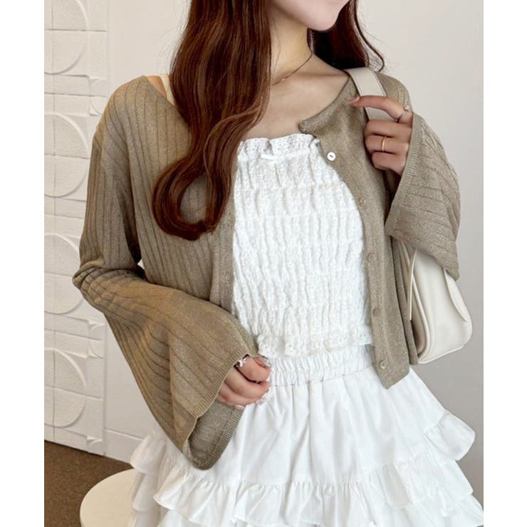 【one after another】ラメ混シアーカーデ | NICE CLAUP / OLIVE des OLIVE　OUTLET | 詳細画像28 