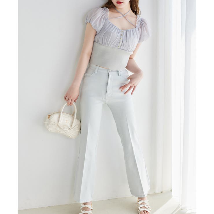 【one after another】オフショルクロスリボンニット | NICE CLAUP / OLIVE des OLIVE　OUTLET | 詳細画像11 