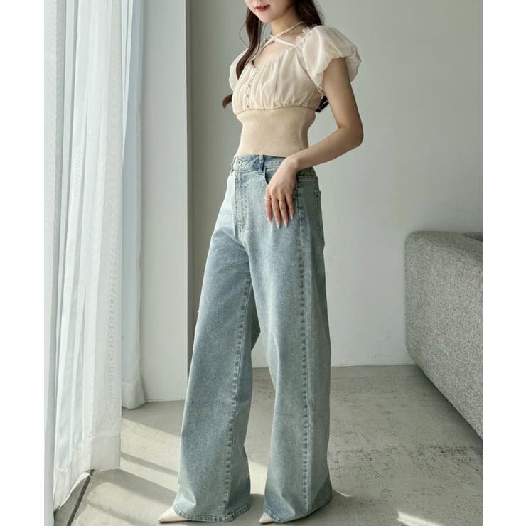 【one after another】オフショルクロスリボンニット | NICE CLAUP / OLIVE des OLIVE　OUTLET | 詳細画像18 