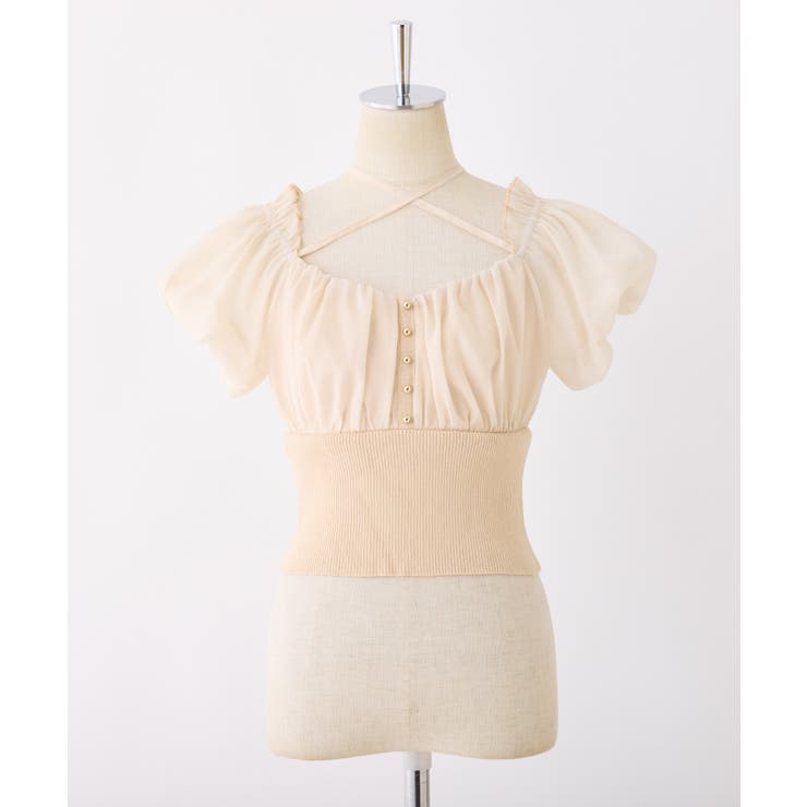 【one after another】オフショルクロスリボンニット | NICE CLAUP / OLIVE des OLIVE　OUTLET | 詳細画像28 