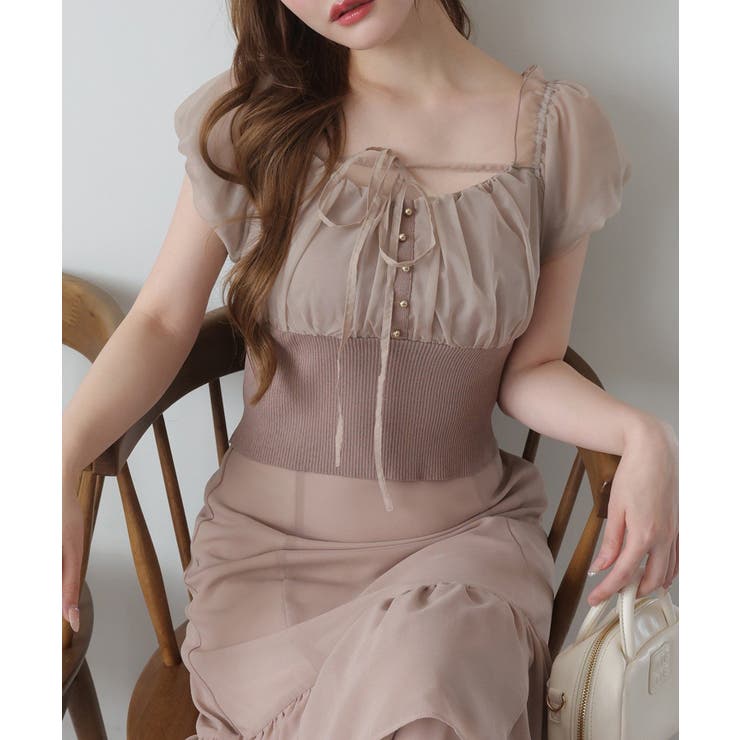 【one after another】オフショルクロスリボンニット | NICE CLAUP / OLIVE des OLIVE　OUTLET | 詳細画像37 