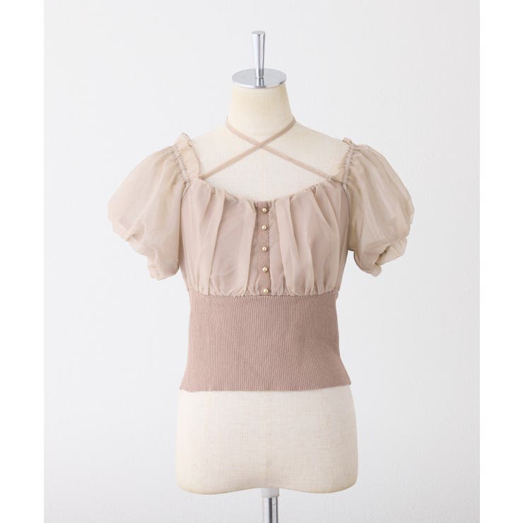 【one after another】オフショルクロスリボンニット | NICE CLAUP / OLIVE des OLIVE　OUTLET | 詳細画像42 