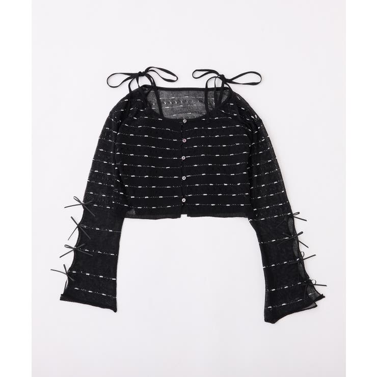 【one after another】インナー×袖リボンカーデアンサンブル | NICE CLAUP / OLIVE des OLIVE　OUTLET | 詳細画像8 