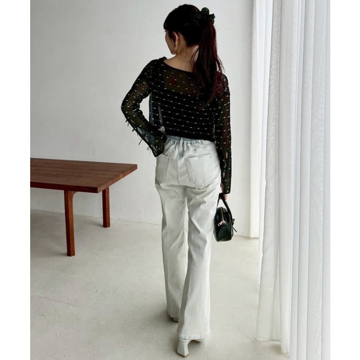 【one after another】インナー×袖リボンカーデアンサンブル | NICE CLAUP / OLIVE des OLIVE　OUTLET | 詳細画像10 