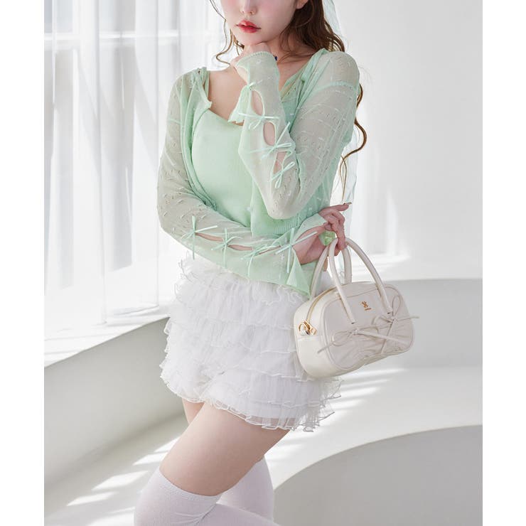 【one after another】インナー×袖リボンカーデアンサンブル | NICE CLAUP / OLIVE des OLIVE　OUTLET | 詳細画像21 