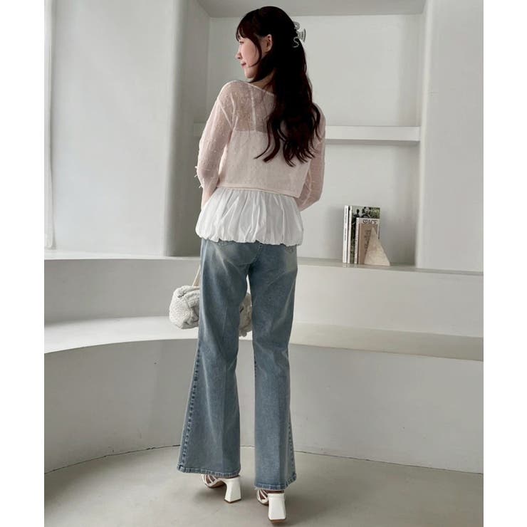 【one after another】インナー×袖リボンカーデアンサンブル | NICE CLAUP / OLIVE des OLIVE　OUTLET | 詳細画像39 