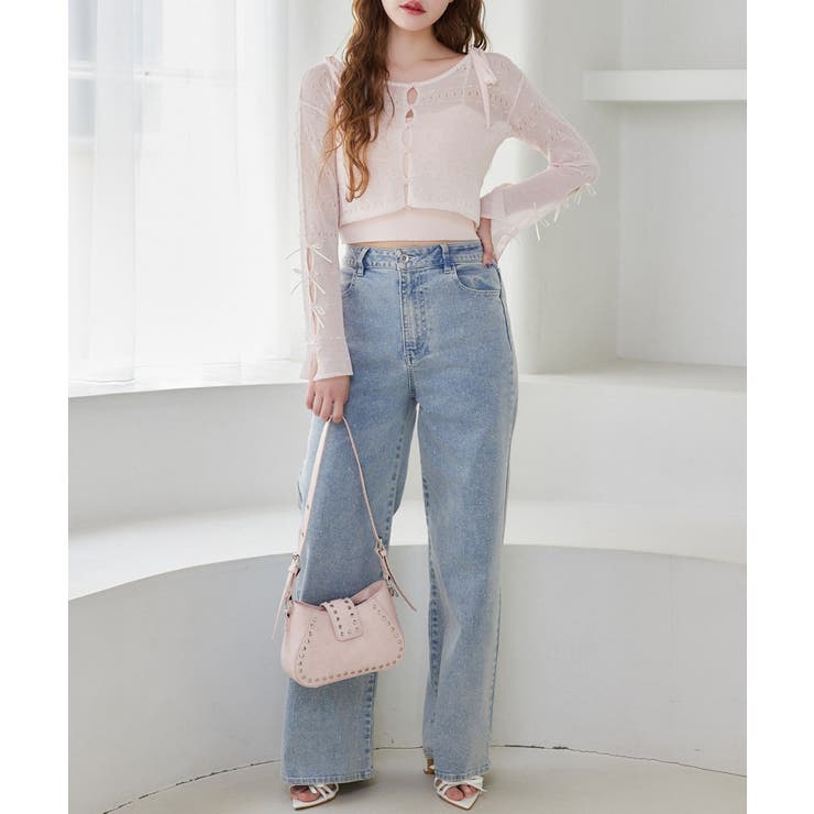 【one after another】インナー×袖リボンカーデアンサンブル | NICE CLAUP / OLIVE des OLIVE　OUTLET | 詳細画像43 