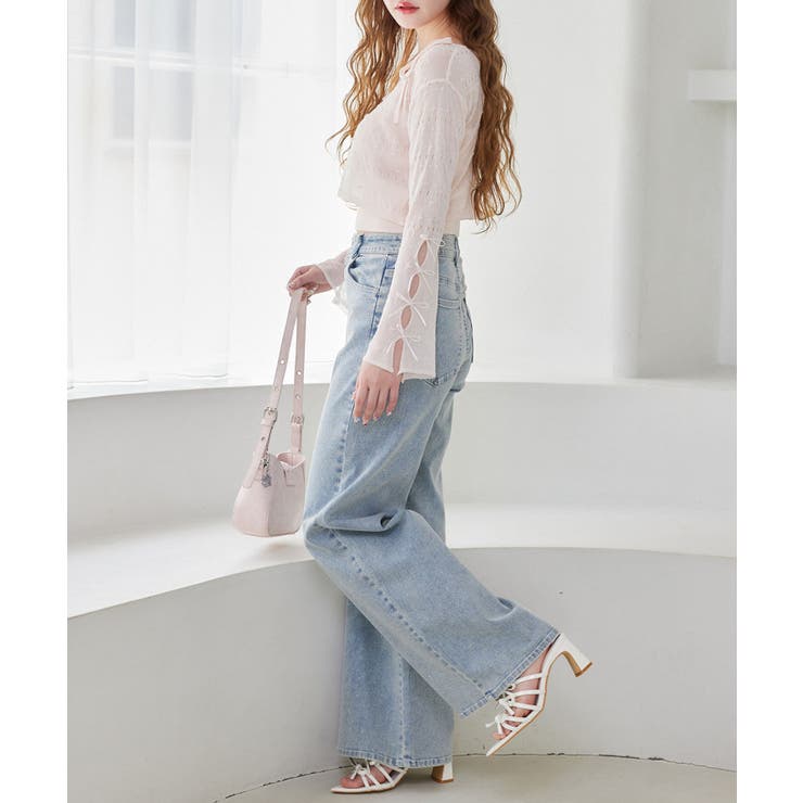 【one after another】インナー×袖リボンカーデアンサンブル | NICE CLAUP / OLIVE des OLIVE　OUTLET | 詳細画像44 