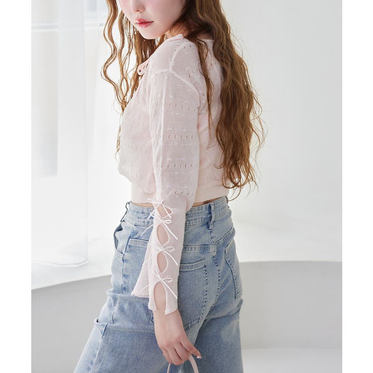 【one after another】インナー×袖リボンカーデアンサンブル | NICE CLAUP / OLIVE des OLIVE　OUTLET | 詳細画像48 