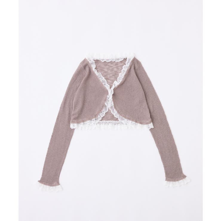 【one after another】レース切り替えカーデ | NICE CLAUP / OLIVE des OLIVE　OUTLET | 詳細画像16 