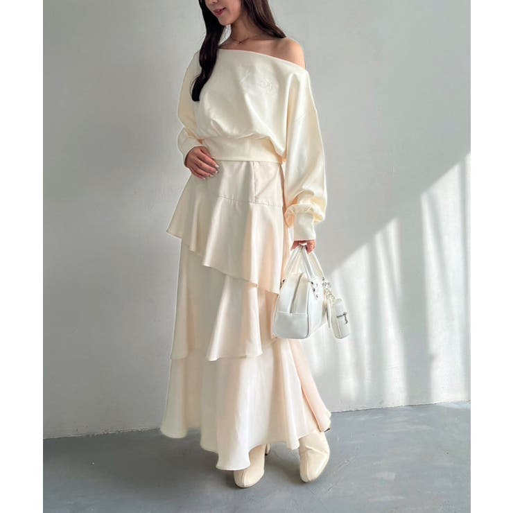 【one after another】スカーフ付き刺繍入りトップス | NICE CLAUP / OLIVE des OLIVE　OUTLET | 詳細画像6 