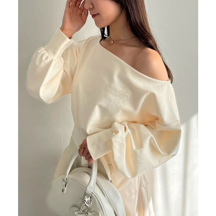 【one after another】スカーフ付き刺繍入りトップス | NICE CLAUP / OLIVE des OLIVE　OUTLET | 詳細画像7 