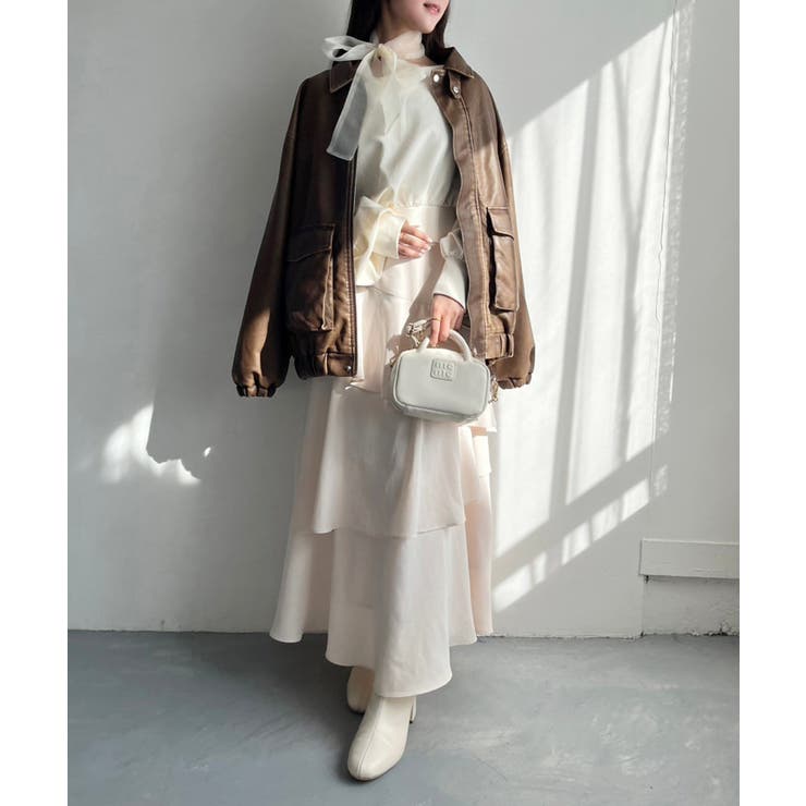 【one after another】スカーフ付き刺繍入りトップス | NICE CLAUP / OLIVE des OLIVE　OUTLET | 詳細画像10 