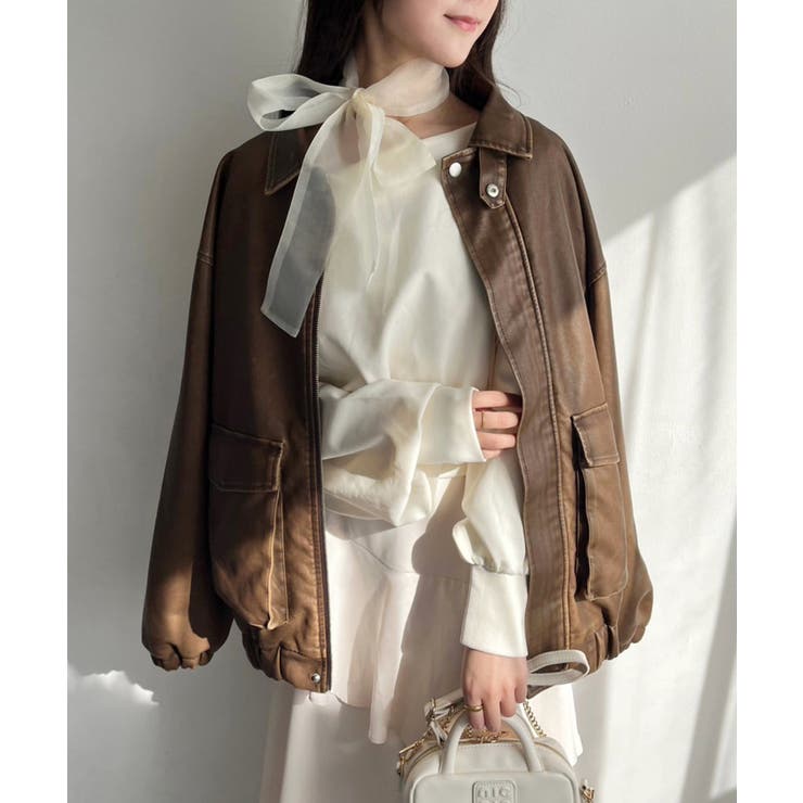 【one after another】スカーフ付き刺繍入りトップス | NICE CLAUP / OLIVE des OLIVE　OUTLET | 詳細画像11 