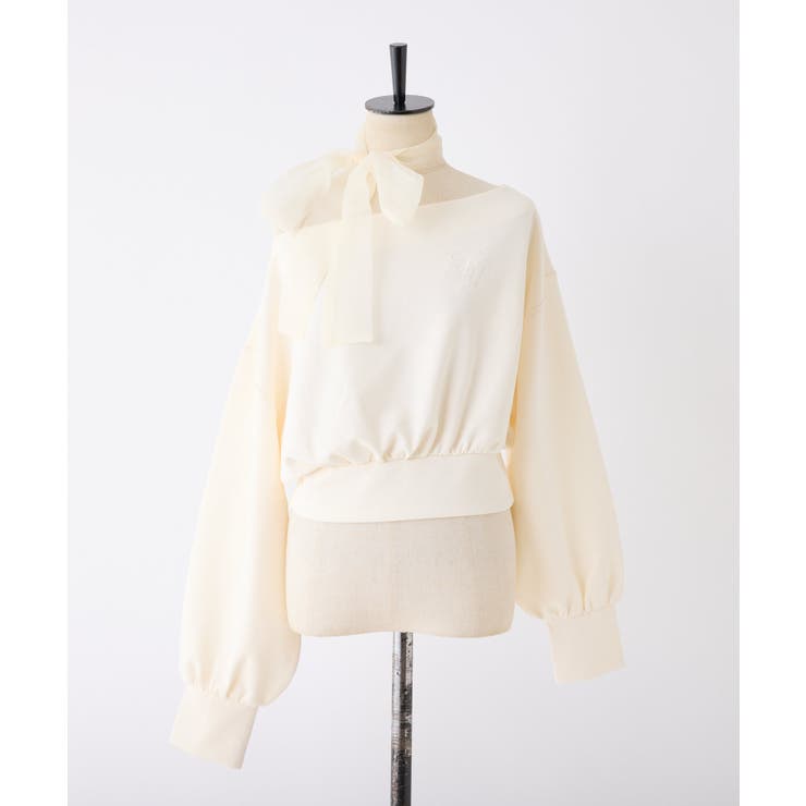 【one after another】スカーフ付き刺繍入りトップス | NICE CLAUP / OLIVE des OLIVE　OUTLET | 詳細画像12 