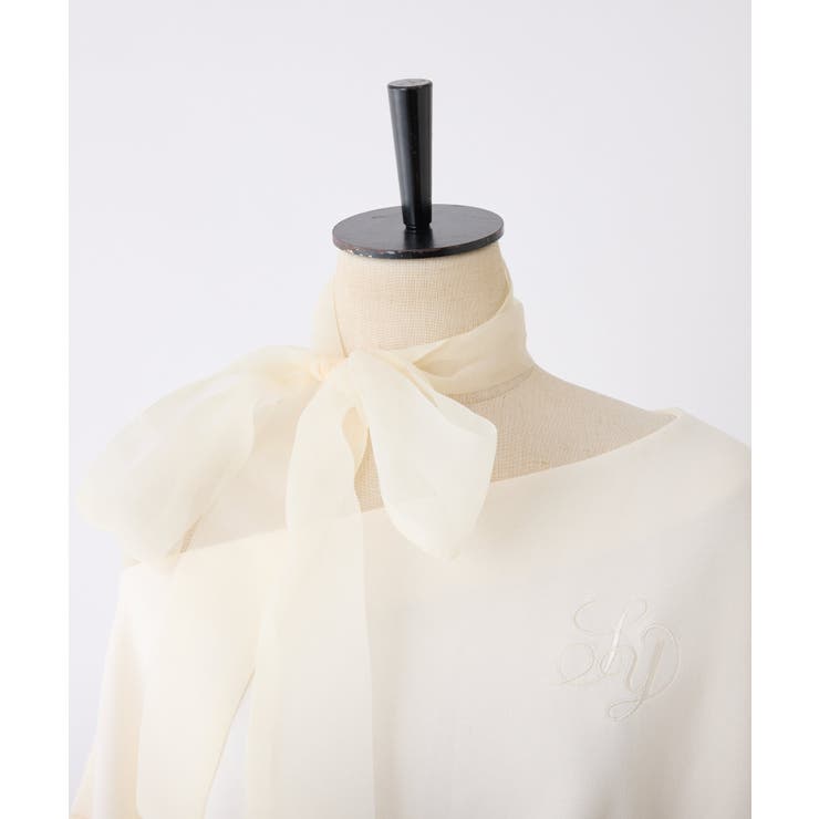 【one after another】スカーフ付き刺繍入りトップス | NICE CLAUP / OLIVE des OLIVE　OUTLET | 詳細画像13 