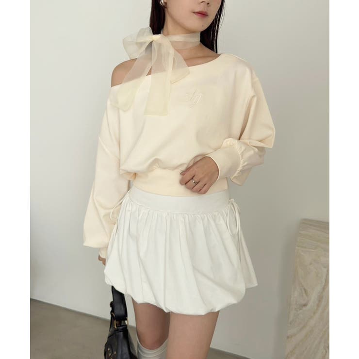 【one after another】スカーフ付き刺繍入りトップス | NICE CLAUP / OLIVE des OLIVE　OUTLET | 詳細画像22 