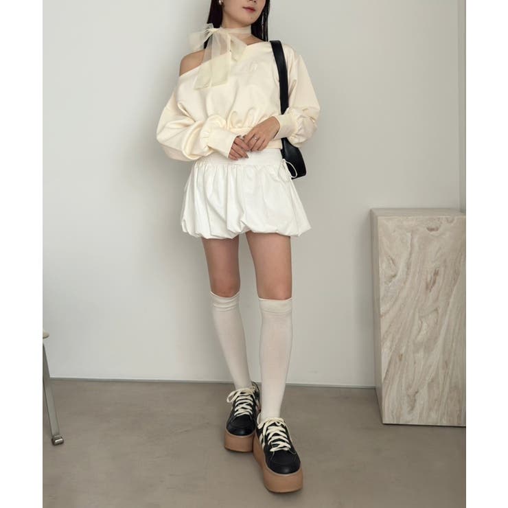 【one after another】スカーフ付き刺繍入りトップス | NICE CLAUP / OLIVE des OLIVE　OUTLET | 詳細画像24 