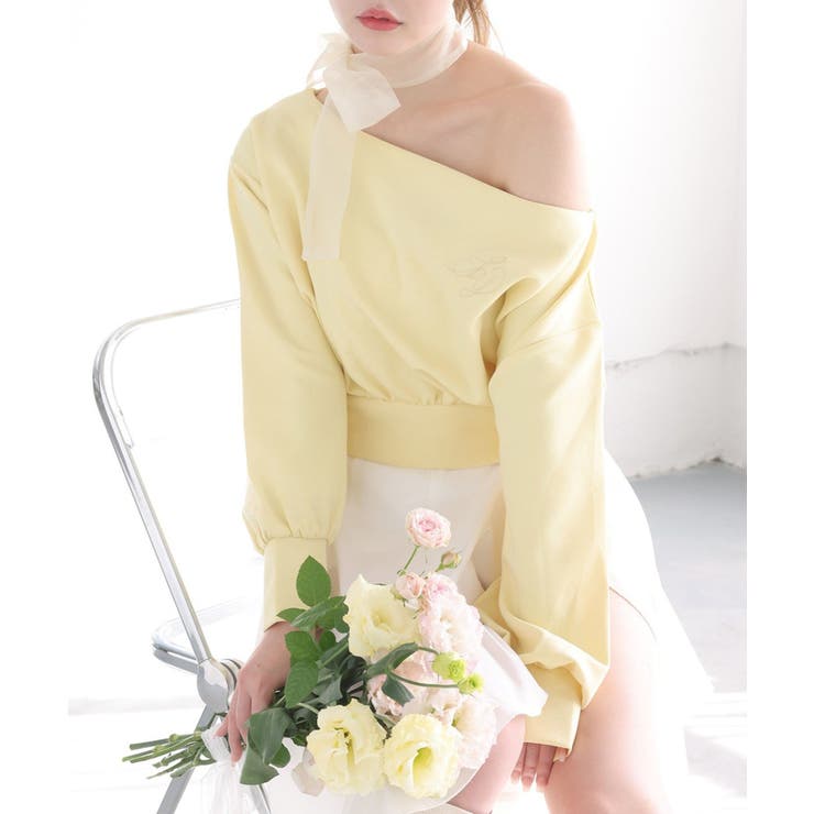 【one after another】スカーフ付き刺繍入りトップス | NICE CLAUP / OLIVE des OLIVE　OUTLET | 詳細画像31 