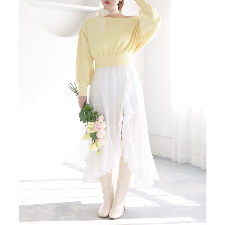 【one after another】スカーフ付き刺繍入りトップス | NICE CLAUP / OLIVE des OLIVE　OUTLET | 詳細画像34 