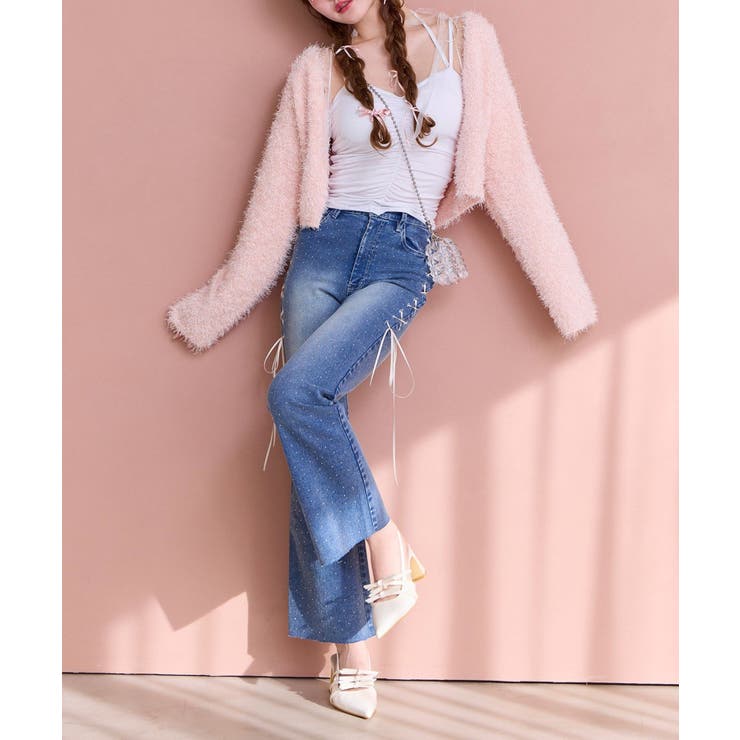 【one after another】肩リボンギャザーキャミ | NICE CLAUP / OLIVE des OLIVE　OUTLET | 詳細画像6 