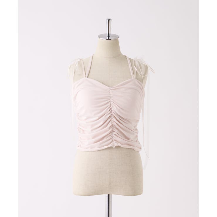 【one after another】肩リボンギャザーキャミ | NICE CLAUP / OLIVE des OLIVE　OUTLET | 詳細画像13 